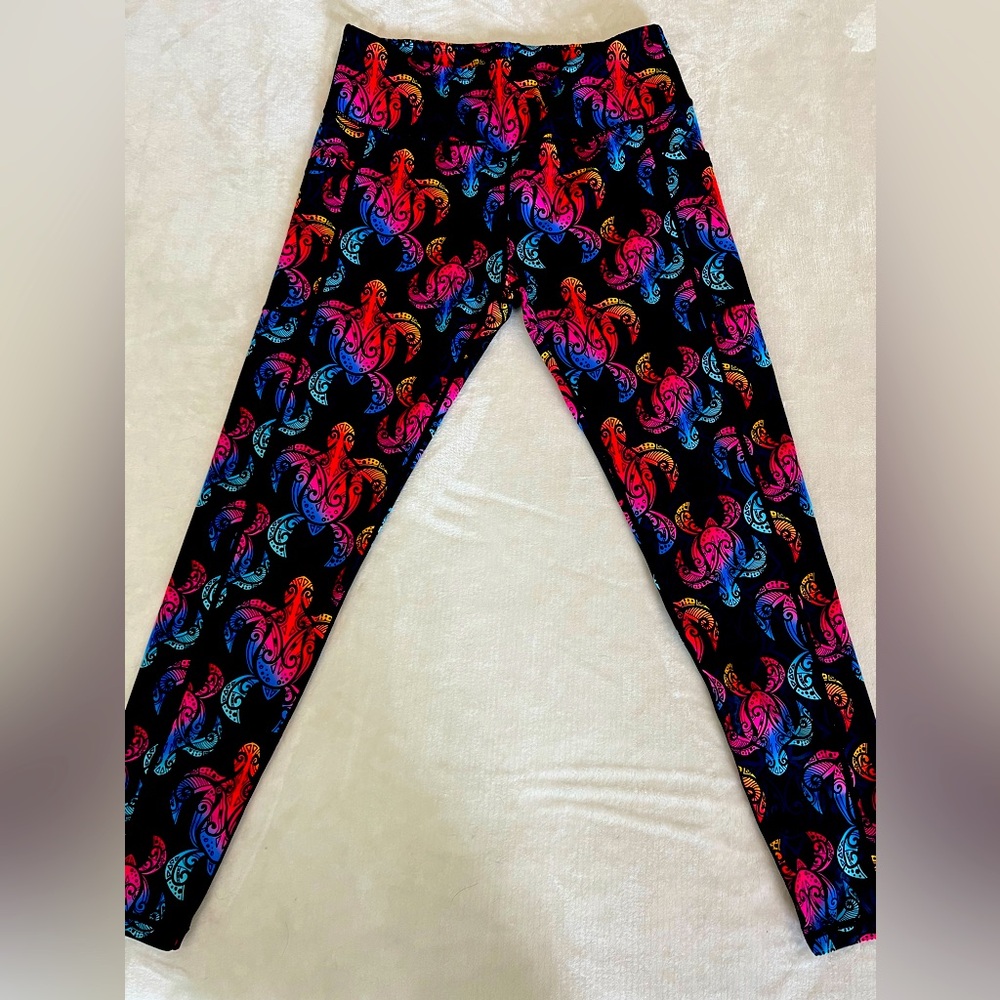 CVG Rainbow Turtle Leggings full length leggings